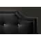 Baxton Studio Carlotta Black Modern Bed with Upholstered Headboard - King Size 103-5194 - alternate 5